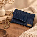 Large Wristlet Duo - Navy Blue