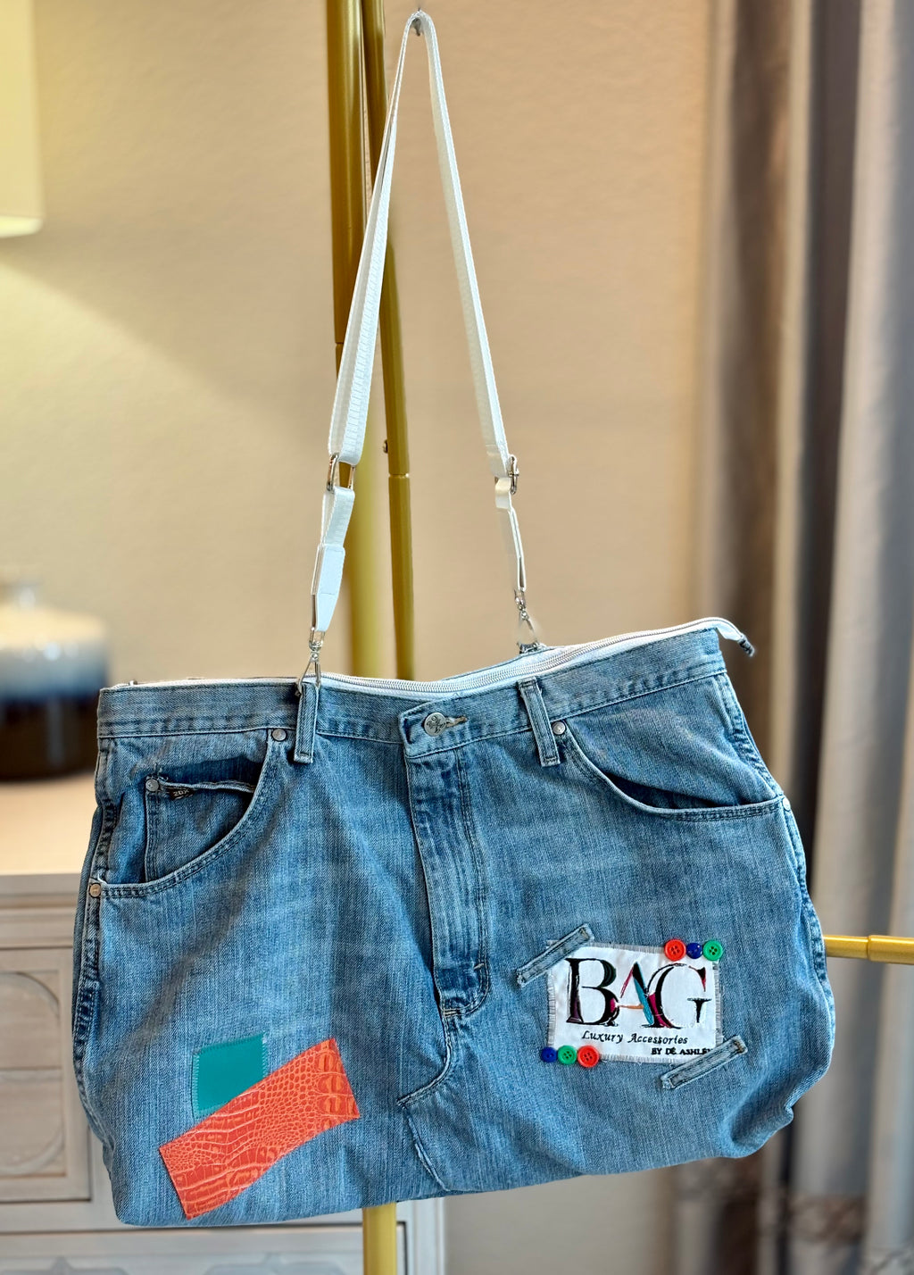 Fun Denim Tote Bag