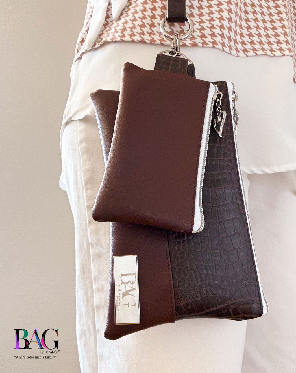 Brown Wristlet Duo
