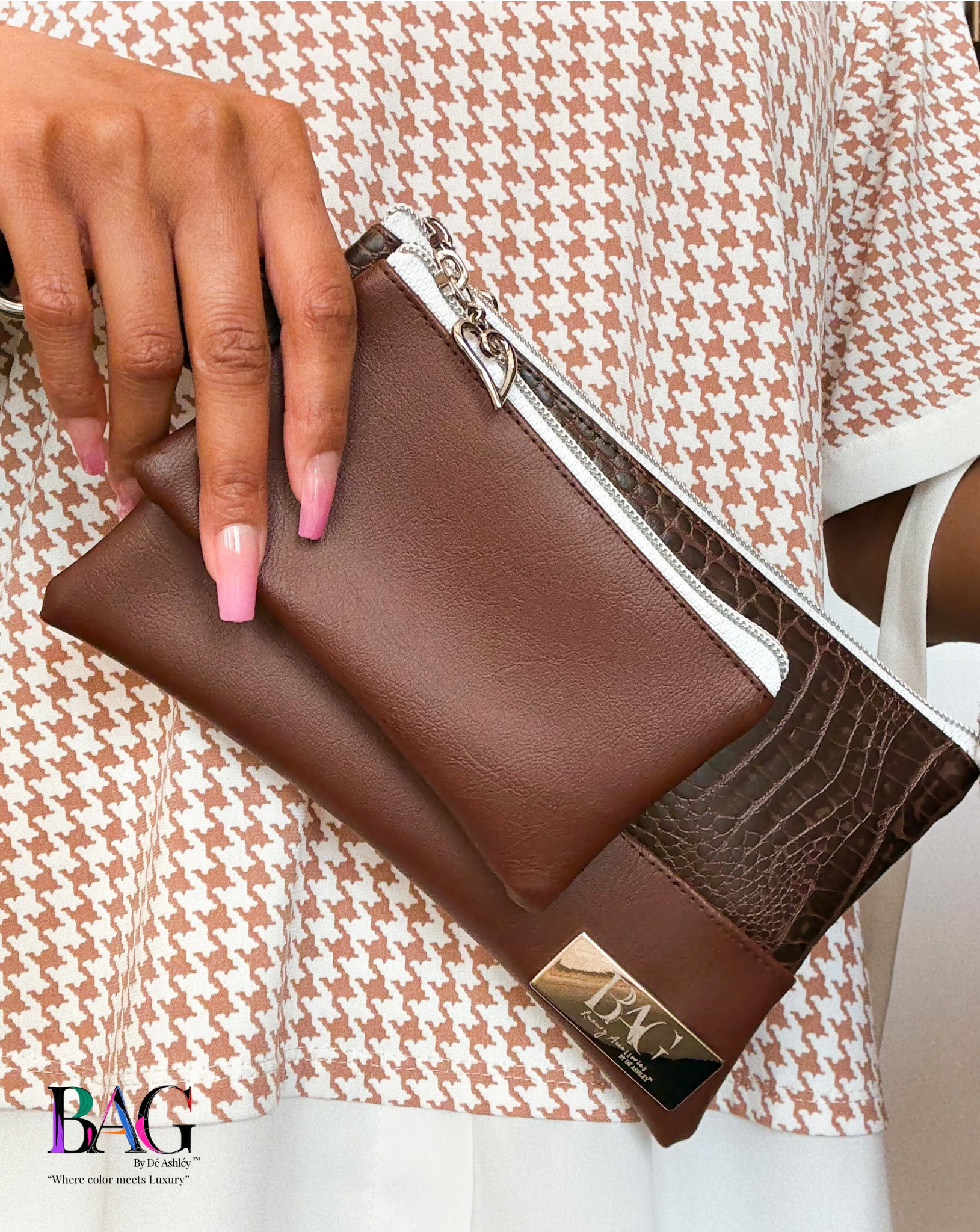 Brown Wristlet Duo