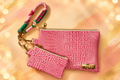 Large Wristlet Duo - Bubble Gum Pink