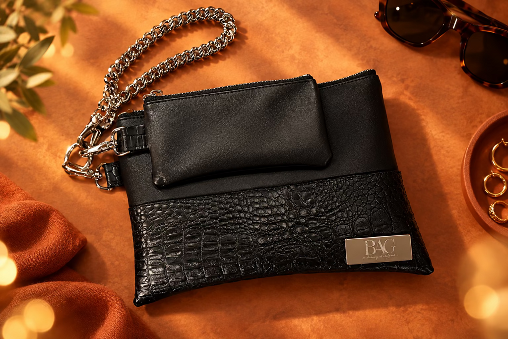 Large Wristlet Duo - Black