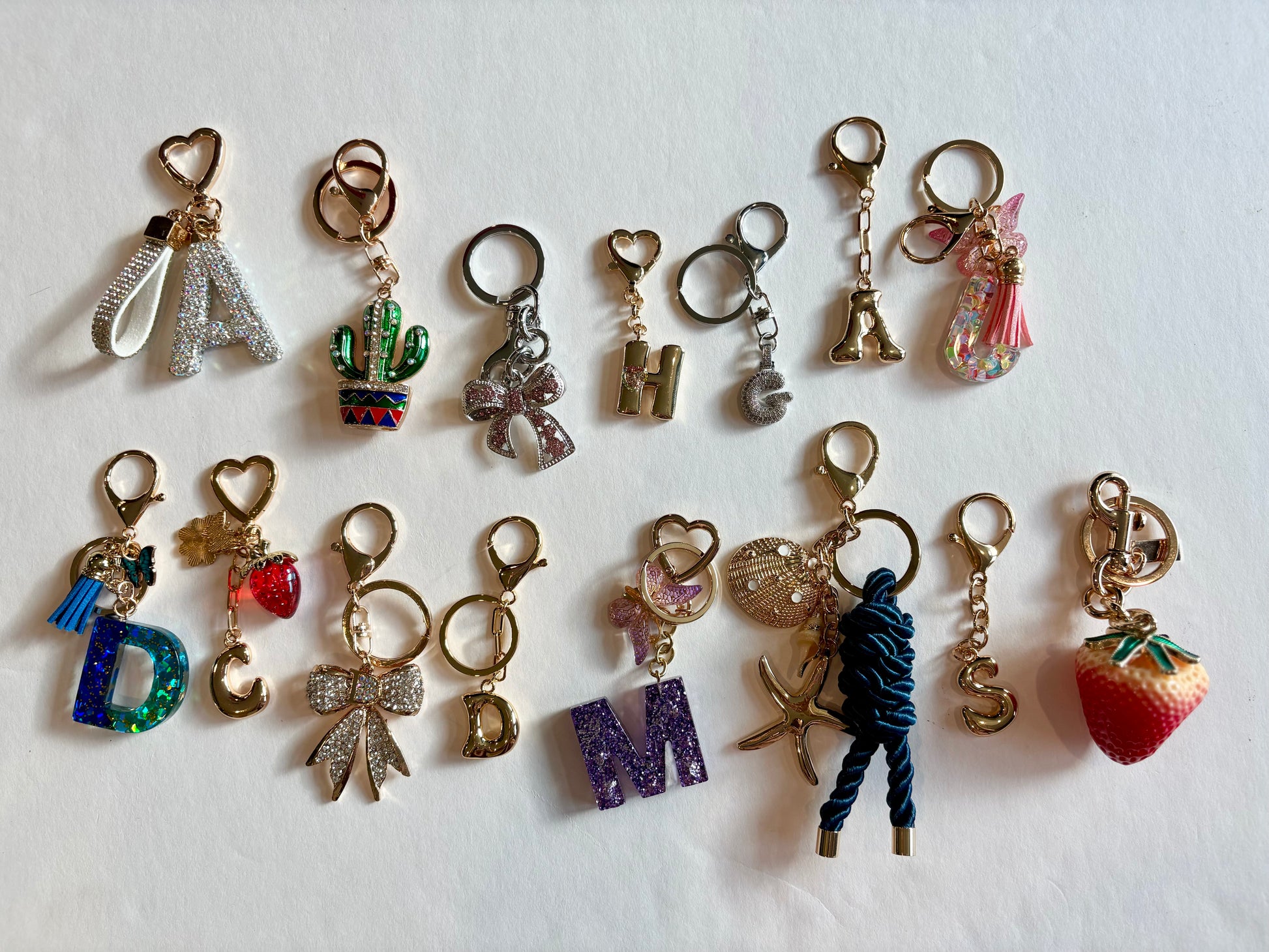 Letter D Bow Charm