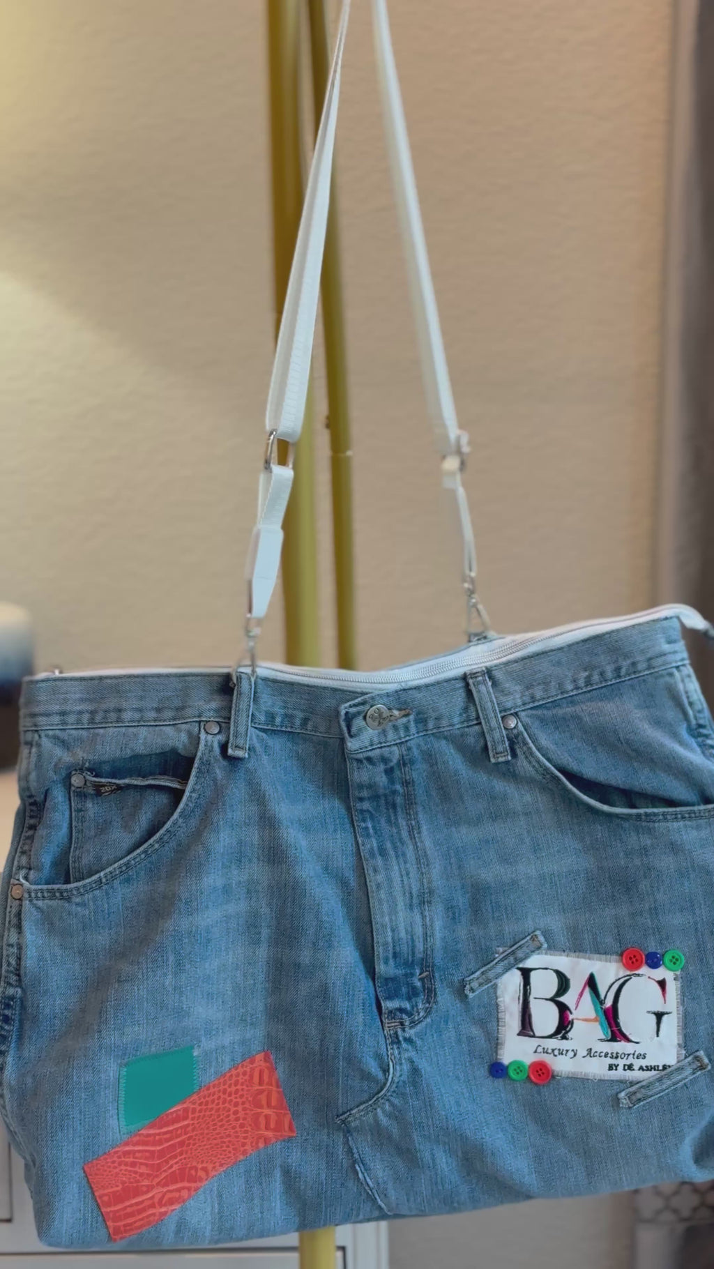 Fun Denim Tote Bag
